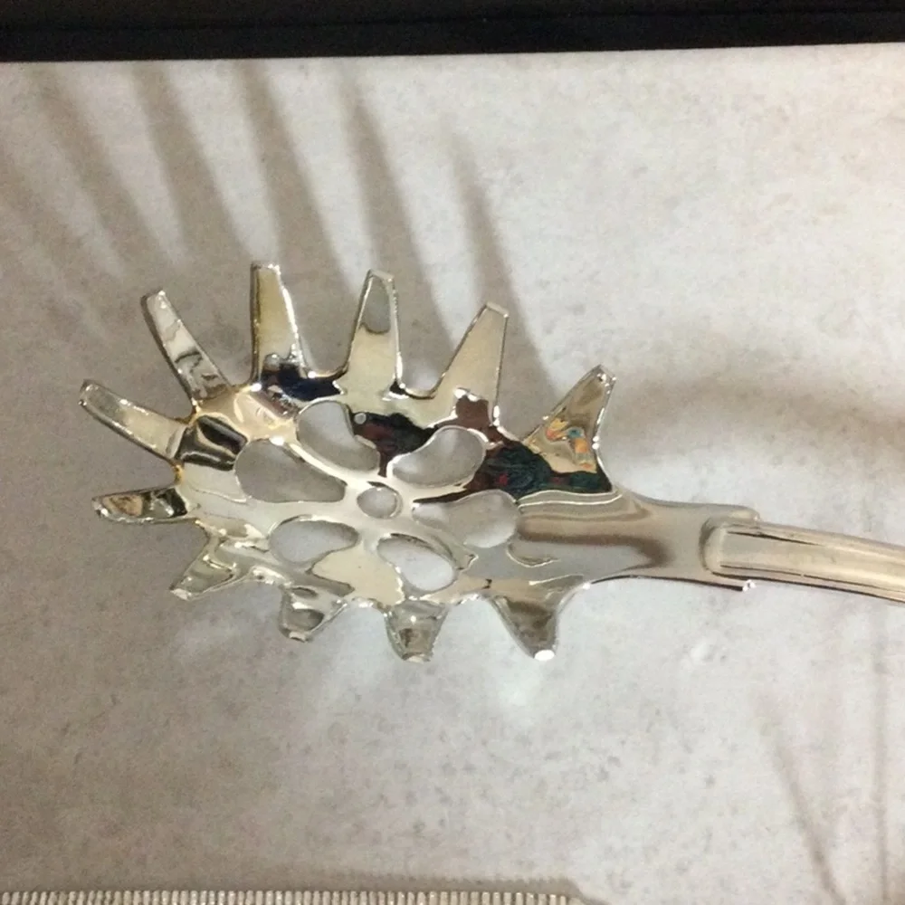 NWT Centurion Collection Silver Plated Pasta Server and Spatula Set